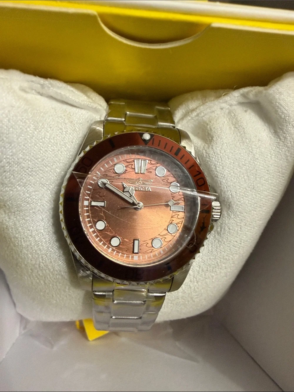 Invicta ladies pro diver brown tone